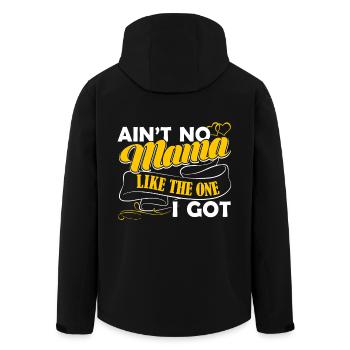Mother's Day No Mama Like The One I Got - Men’s Recycled Softshell Jacket by Stanley/Stella - black - Back - AI Model Male 185 light (185cm)