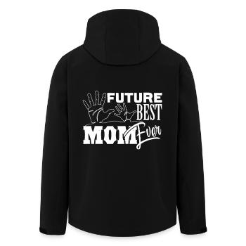 Mother's Day Future Best Mom Ever - Men’s Recycled Softshell Jacket by Stanley/Stella - black - Back - AI Model Male 185 light (185cm)