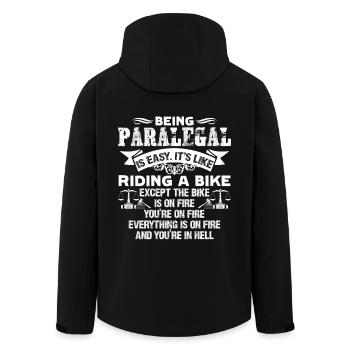 Paralegal Being A Paralegal Is Easy - Men’s Recycled Softshell Jacket by Stanley/Stella - black - Back - AI Model Male 185 light (185cm)