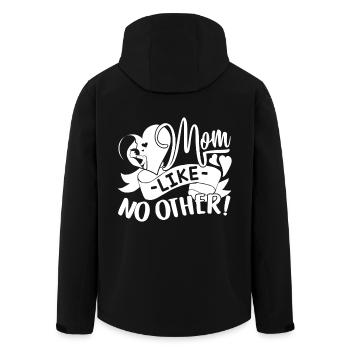 Mother's Day Mom Like No Other - Men’s Recycled Softshell Jacket by Stanley/Stella - black - Back - AI Model Male 185 light (185cm)