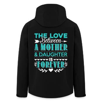 Mother's Day Mother And Daughter Love - Men’s Recycled Softshell Jacket by Stanley/Stella - black - Back - AI Model Male 185 light (185cm)
