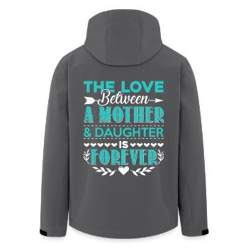 Mother's Day Mother And Daughter Love - Men’s Recycled Softshell Jacket by Stanley/Stella - anthracite - Back - AI Model Male 185 light (185cm)