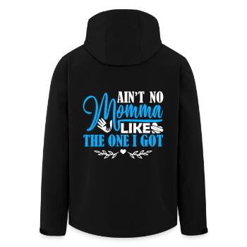 Mother's Day No Momma Like The One I Got - Men’s Recycled Softshell Jacket by Stanley/Stella - black - Back - AI Model Male 185 light (185cm)