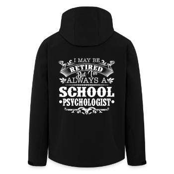 School Psychologist Always A School Psychologist - Men’s Recycled Softshell Jacket by Stanley/Stella - black - Back - AI Model Male 185 light (185cm)