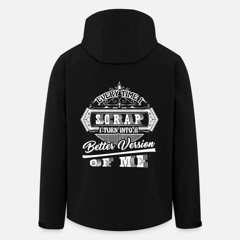 Scrapbooking Everytime I Scrapbook - Men’s Recycled Softshell Jacket by Stanley/Stella - black
