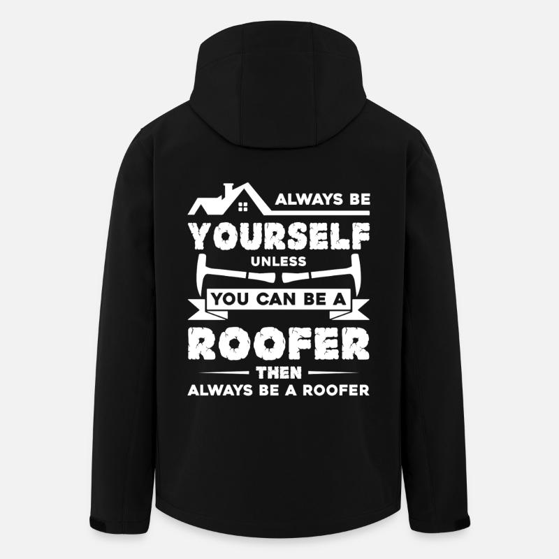 Roofer Always Be A Roofer - Men’s Recycled Softshell Jacket by Stanley/Stella - black