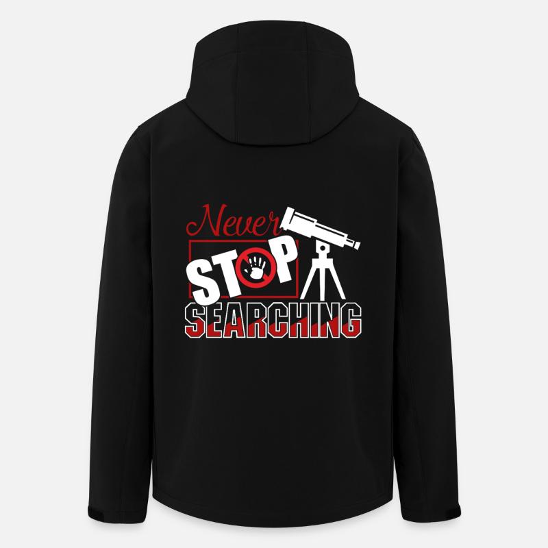 Astronomer Never Stop Searching - Men’s Recycled Softshell Jacket by Stanley/Stella - black