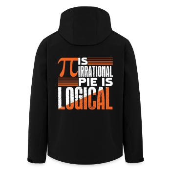 Pi Day Pi Is Irrational - Men’s Recycled Softshell Jacket by Stanley/Stella - black - Back - AI Model Male 185 light (185cm)