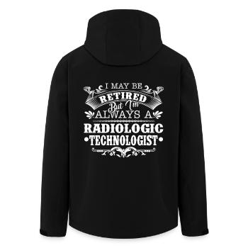 Always A Radiologic Technologist - Men’s Recycled Softshell Jacket by Stanley/Stella - black - Back - AI Model Male 185 light (185cm)