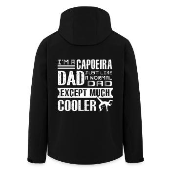 Cooler Capoeira Dad - Men’s Recycled Softshell Jacket by Stanley/Stella - black - Back - AI Model Male 185 light (185cm)