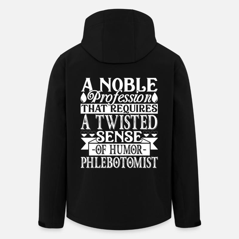 A Noble Profession Phlebotomist - Men’s Recycled Softshell Jacket by Stanley/Stella - black