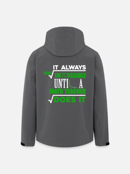 Pi Day Funny Pi Day - Men’s Recycled Softshell Jacket by Stanley/Stella - black