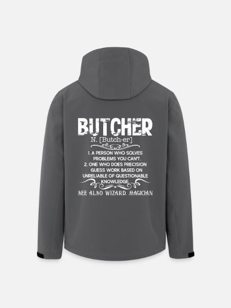 Butcher Definition - Men’s Recycled Softshell Jacket by Stanley/Stella - black