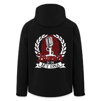 Comedian Humor Is In My DNA - Men’s Recycled Softshell Jacket by Stanley/Stella - black - Back - AI Model Male 185 light (185cm)