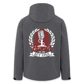 Comedian Humor Is In My DNA - Men’s Recycled Softshell Jacket by Stanley/Stella - anthracite - Back - AI Model Male 185 light (185cm)