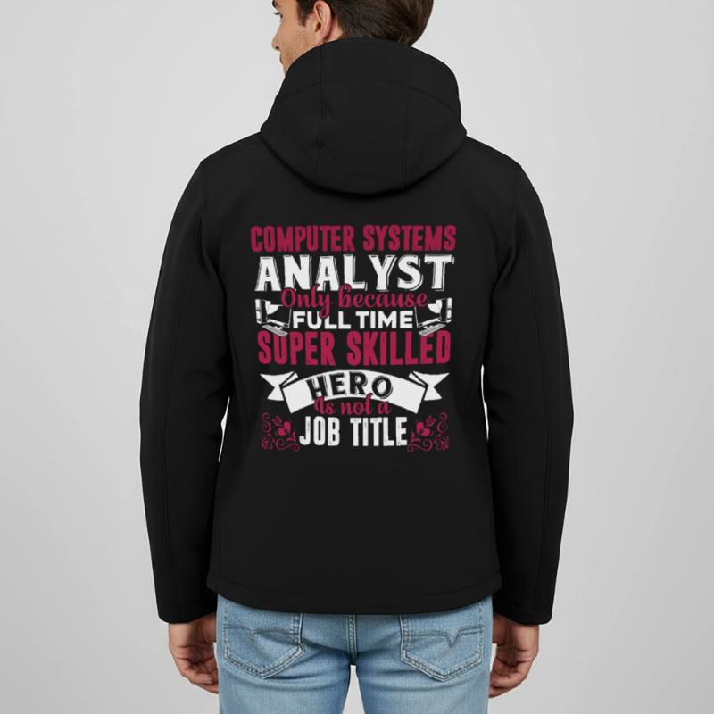 Computer Systems Analyst Job Title Men’s Recycled Softshell Jacket by Stanley/Stella