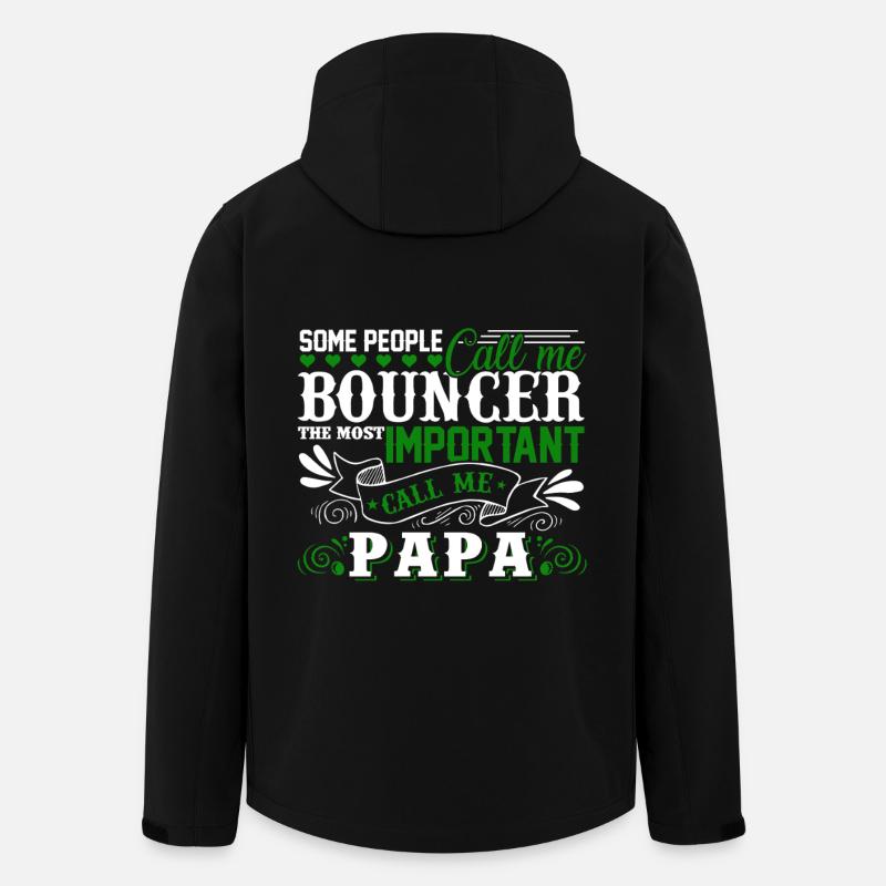 Bouncer Papa - Men’s Recycled Softshell Jacket by Stanley/Stella - black