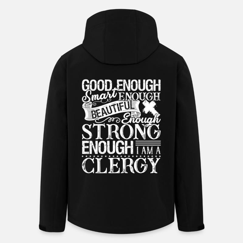 Clergy Strong Clergy - Men’s Recycled Softshell Jacket by Stanley/Stella - black