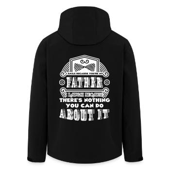 Father's Day I Love My Father - Men’s Recycled Softshell Jacket by Stanley/Stella - black - Back - AI Model Male 185 light (185cm)