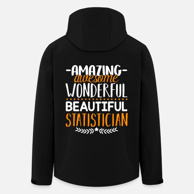 Statistician Amazing Statistician - Men’s Recycled Softshell Jacket by Stanley/Stella - black