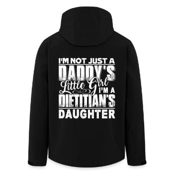 Dietitian I am A Dietitian's Daughter - Men’s Recycled Softshell Jacket by Stanley/Stella - black - Back - AI Model Male 185 light (185cm)