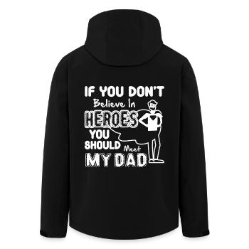 Father's Day Should Meet My Dad - Men’s Recycled Softshell Jacket by Stanley/Stella - black - Back - AI Model Male 185 light (185cm)