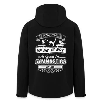 Gymnastics Good In Gymnastics - Men’s Recycled Softshell Jacket by Stanley/Stella - black - Back - AI Model Male 185 light (185cm)