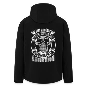Just Another Beer Drinker With A Fencing Addiction - Men’s Recycled Softshell Jacket by Stanley/Stella - black - Back - AI Model Male 185 light (185cm)