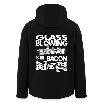 Glassblowing Glassblowing Is Bacon Of Hobbies - Men’s Recycled Softshell Jacket by Stanley/Stella - black - Back - AI Model Male 185 light (185cm)