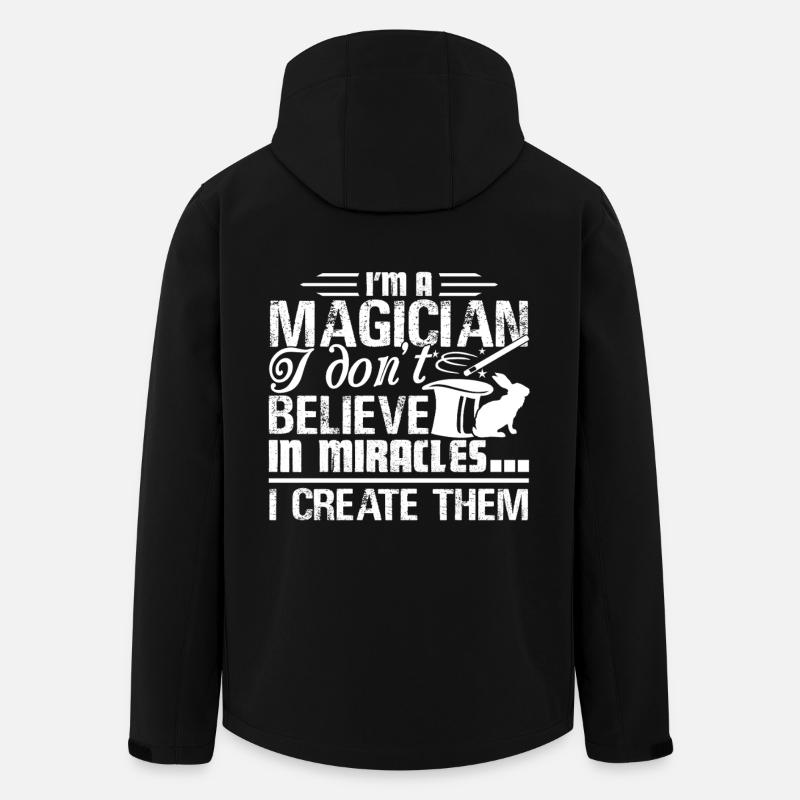 Magician I create Miracles - Men’s Recycled Softshell Jacket by Stanley/Stella - black