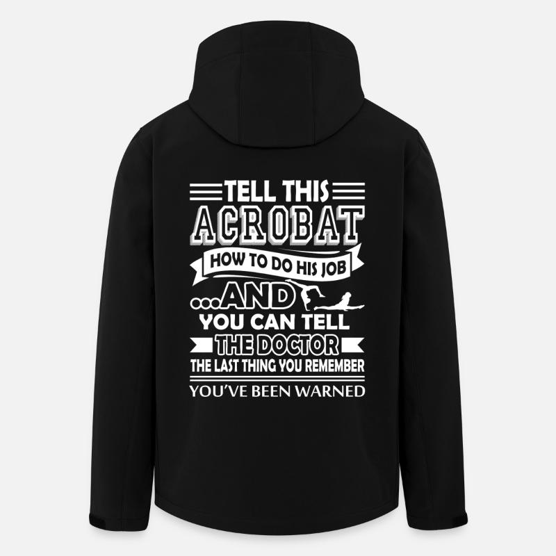 Acrobat Funny Acrobat - Men’s Recycled Softshell Jacket by Stanley/Stella - black