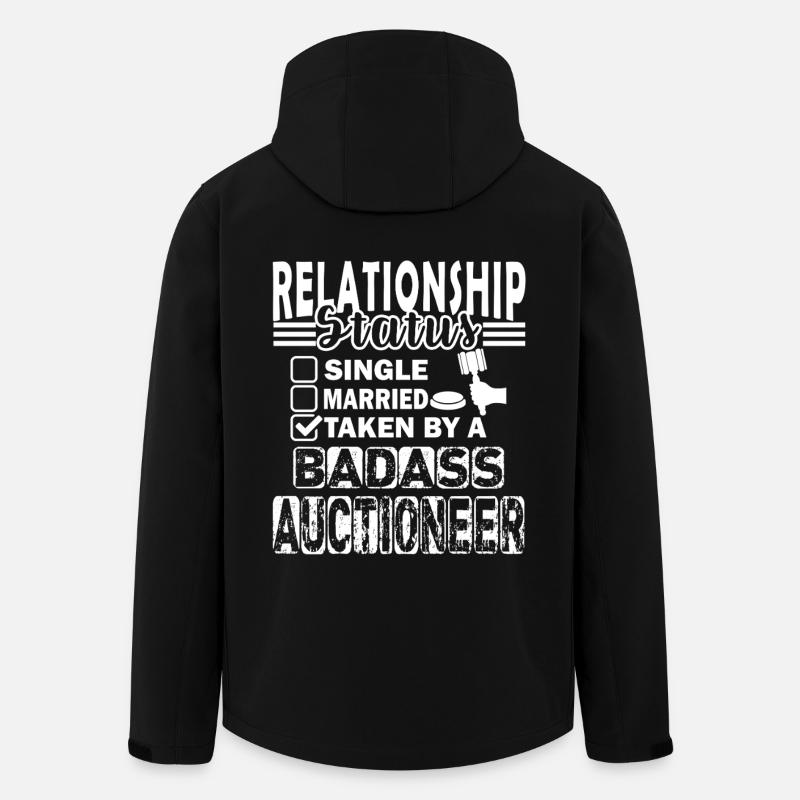 Auctioneer Relationship Status - Men’s Recycled Softshell Jacket by Stanley/Stella - black