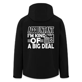 Accountant I am Kind Of A Big Deal - Men’s Recycled Softshell Jacket by Stanley/Stella - black - Back - AI Model Male 185 light (185cm)