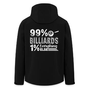 Billiards 99 Billiards 1 Everything Else - Men’s Recycled Softshell Jacket by Stanley/Stella - black - Back - AI Model Male 185 light (185cm)