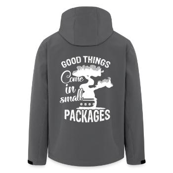 Bonsai Good Things Come In Small Packages - Men’s Recycled Softshell Jacket by Stanley/Stella - black - Back - AI Model Male 185 light (185cm)
