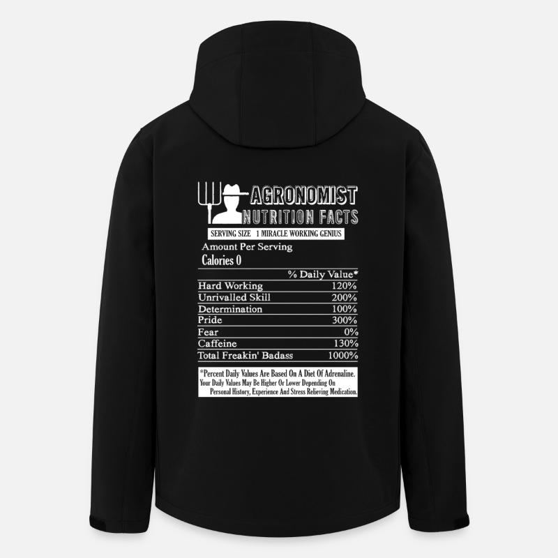Agronomist Nutrition Facts - Men’s Recycled Softshell Jacket by Stanley/Stella - black
