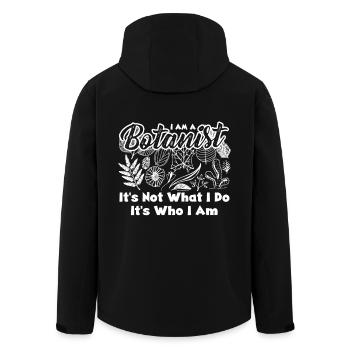 Botanist It's Who I Am - Men’s Recycled Softshell Jacket by Stanley/Stella - black - Back - AI Model Male 185 light (185cm)
