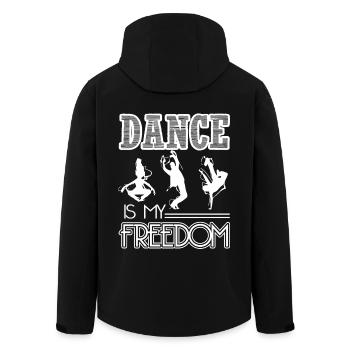 Dancer Dance Is My Freedom - Men’s Recycled Softshell Jacket by Stanley/Stella - black - Back - AI Model Male 185 light (185cm)