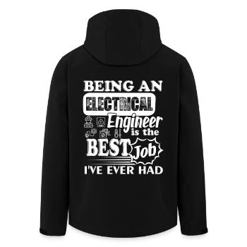 Electrical Engineer It's The Best Job - Men’s Recycled Softshell Jacket by Stanley/Stella - black - Back - AI Model Male 185 light (185cm)