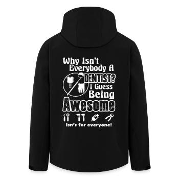Dentist Awesome Dentist - Men’s Recycled Softshell Jacket by Stanley/Stella - black - Back - AI Model Male 185 light (185cm)