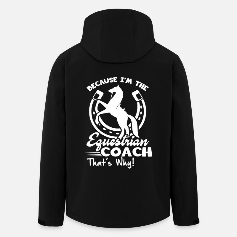 Equestrian Equestrian Coach - Men’s Recycled Softshell Jacket by Stanley/Stella - black
