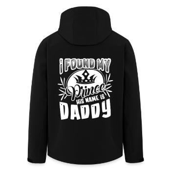 Father's Day My Daddy Is My Prince - Men’s Recycled Softshell Jacket by Stanley/Stella - black - Back - AI Model Male 185 light (185cm)