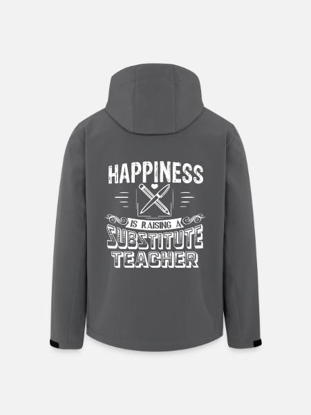 Substitute Teacher Raising Happiness - Men’s Recycled Softshell Jacket by Stanley/Stella - black
