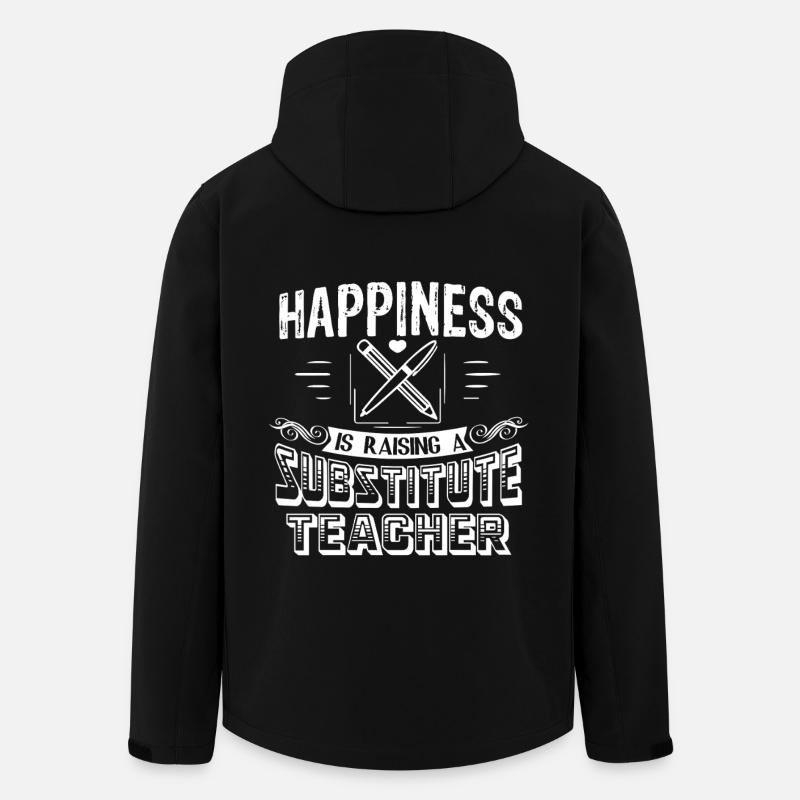 Substitute Teacher Raising Happiness - Men’s Recycled Softshell Jacket by Stanley/Stella - black