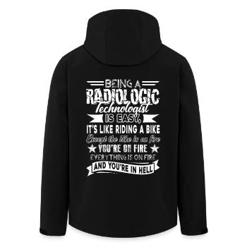 Being A Radiologic Technologist - Men’s Recycled Softshell Jacket by Stanley/Stella - black - Back - AI Model Male 185 light (185cm)