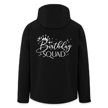 Birthday Squad Matching Gruppe Geburtstagsfeier Geschenk - Recycelte Männer Softshell-Jacke von Stanley/Stella - Schwarz - Hinten - AI Model Male 185 light (185cm)