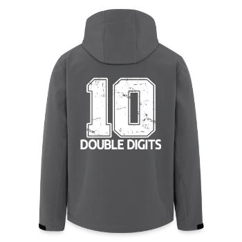 Cadeau de 10e anniversaire, 10 ans, pour garçons et filles - Veste softshell homme en polyester recyclé Stanley/Stella - noir - Dos - AI Model Male 185 light (185cm)