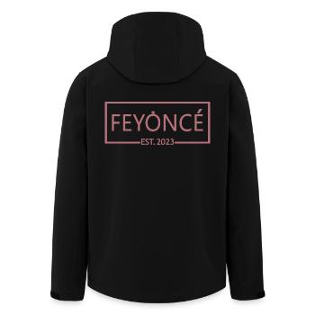 Feyoncé Est. 2023 - Bride To Be - Fête de fiançailles - Veste softshell homme en polyester recyclé Stanley/Stella - noir - Dos - AI Model Male 185 light (185cm)