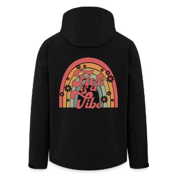 Five Is A Vibe, 5 Jahre alt, Kinder zum 5. Geburtstag - Recycelte Männer Softshell-Jacke von Stanley/Stella - Schwarz - Hinten - AI Model Male 185 light (185cm)
