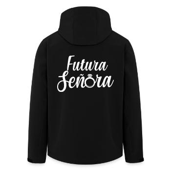 Futura Señora Engagement Bridal Shower Wedding - Men’s Recycled Softshell Jacket by Stanley/Stella - black - Back - AI Model Male 185 light (185cm)